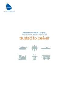 Babcock International Group PLC Annual Report and Accounts 2013 trusted to deliver  Introduction