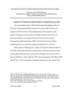 Crime prevention / Surveillance / Law enforcement / Closed-circuit television / Electronic Privacy Information Center / Internet privacy / Privacy / Security / National security / Ethics