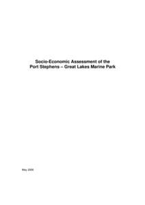 Socio-Economic Assessment of the Port Stephens – Great Lakes Marine Park May 2006  TABLE OF CONTENTS