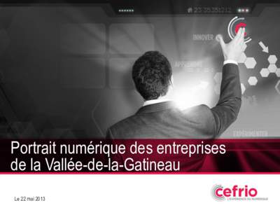 Portrait numérique des entreprises de la Vallée-de-la-Gatineau Le 22 mai[removed]