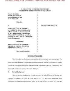 Case 4:04-cv[removed]TCK-TLW Document 272 Filed in USDC ND/OK on[removed]Page 1 of 68  IN THE UNITED STATES DISTRICT COURT