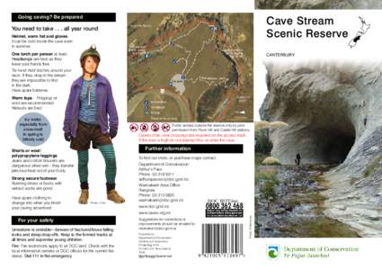 Cave Stream Scenic Reserve brochure
