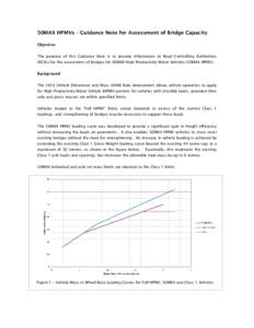 50MAX HPMVs – Guidance Note for Assessment of Bridge Capacity Objective The purpose of this Guidance Note is to provide information to Road Controlling Authorities (RCAs) for the assessment of bridges for 50MAX High Pr