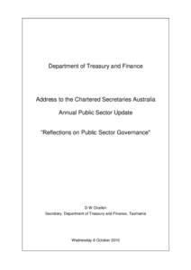 CSA Annual Public Sector Update