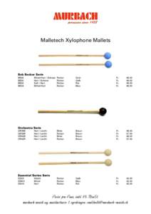 Malletech Xylophone Mallets