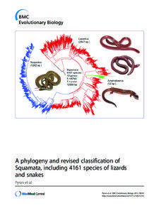 A phylogeny and revised classification of Squamata, including 4161 species of lizards and snakes