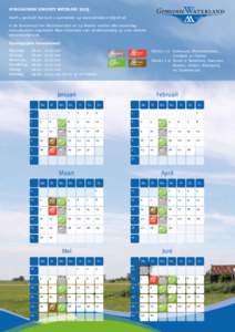 AFVALKALENDER GEMEENTE WATERLANDHeeft u grofvuil? Dat kunt u aanmelden op www.waterland.nl/grofvuil In de binnenstad van Monnickendam en op Marken worden elke woensdag