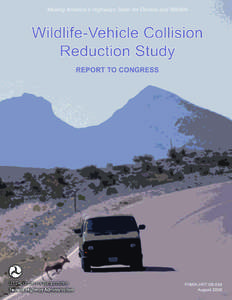 FOREWORD America’s highways allow people and products to travel to every corner of our nation. Along the way, these roads cut across the habitat of many native wildlife species. When these paths cross, collisions occu