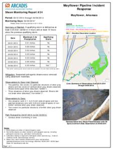 Mayflower Pipeline Incident Response Sheen Monitoring Report #24  Mayflower, Arkansas