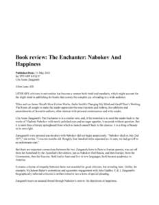 Book review: The Enchanter: Nabokov And Happiness - Scotsman.com News