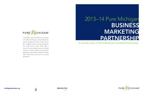 2013–14 Pure Michigan  BUSINESS MARKETING PARTNERSHIP