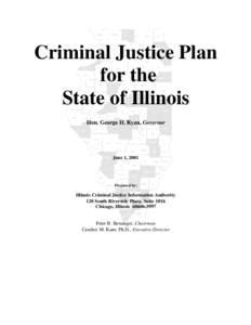 Criminal Justice Plan for the State of Illinois