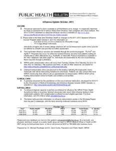 WRHA H1N1 UPDATE FOR PHYSICIANS – Sept 29, 2009