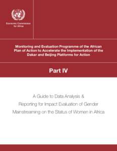 Economic Commission for Africa Monitoring and Evaluation Programme of the African Plan of Action to Accelerate the Implementation of the Dakar and Beijing Platforms for Action