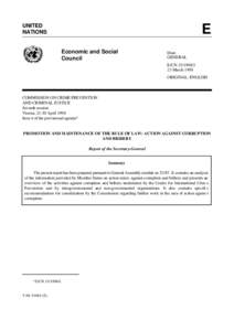 Social issues / Political corruption / Bribery / United Nations Office on Drugs and Crime / Organized crime / Inter-American Convention Against Corruption / United Nations Convention against Corruption / Fiji Independent Commission Against Corruption / Corruption / Ethics / Law