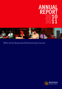 ANNUAL REPORTOffice of the Queensland Parliamentary Counsel