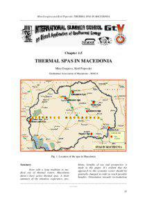 Mira Gorgieva and Kiril Popovski: THERMAL SPAS IN MACEDONIA ________________________________________________________________________________ ______