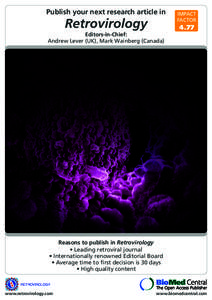 Mark Wainberg / Microbiology / Biology / Tree of life / Retrovirology / Retroviruses / Virology
