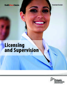 Licensing and Supervision | Recruitment Essentials