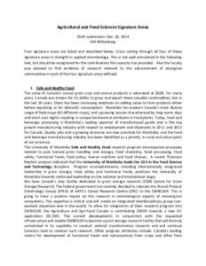 Food and drink / Association of Commonwealth Universities / Consortium for North American Higher Education Collaboration / University of Manitoba / Natural Sciences and Engineering Research Council / Canola / Brassica napus / Winnipeg / Agribusiness / Agriculture / Brassica / Higher education in Canada