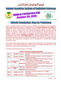 World Statistics Day / Administrative units of Pakistan / University of the Punjab / Government / Geography of Pakistan / Lahore / Kinnaird College