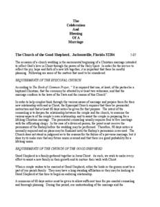 Anthropology / Wedding / Marriage licence / Episcopal Church / Christian views on marriage / Bishop / Sacraments of the Catholic Church / Eucharist in the Catholic Church / Quaker wedding / Christianity / Sacraments / Marriage