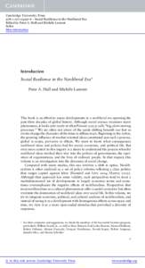 Cambridge University Press[removed]6 - Social Resilience in the Neoliberal Era Edited by Peter A. Hall and Michèle Lamont Index More information