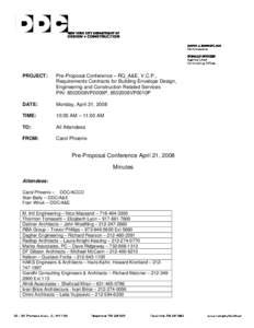 Microsoft Word - Building Envelope - Pre-Proposal conference minutes.doc