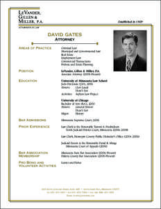 Established in[removed]david gates Attorney Areas of Practice