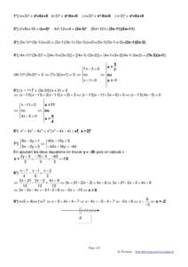 1°) (x+3)² = x²+6x+9 (x-3)² = x²-6x+9  2°) x²+8x+16 = (x+4)² (-x+3)² = x²-6x+9