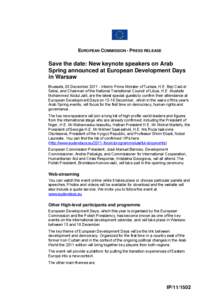 International development / International economics / European Commissioner / European Union / Kristalina Georgieva / Aid effectiveness / Barroso Commission / Development / EuropeAid Development and Cooperation / Andris Piebalgs