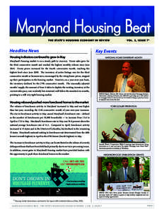 DHCD  Maryland Housing Beat 