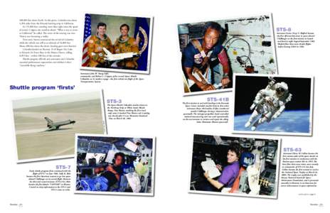 Edwards Air Force Base / Space Shuttle Atlantis / Space Shuttle Challenger / Space Shuttle Columbia / STS-1 / STS-8 / Space Shuttle / NASA Astronaut Group 14 / NASA Astronaut Group 11 / Spaceflight / Manned spacecraft / Human spaceflight