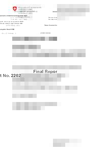 Schweizerische Unfalluntersuchungsstelle SUST Service d’enquête suisse sur les accidents SESA Servizio d’inchiesta svizzero sugli infortuni SISI Swiss Accident Investigation Board SAIB Aviation Division