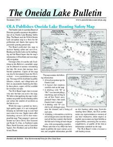 The Oneida Lake Bulletin  Summer 2013 www.oneidalakeassociation.org