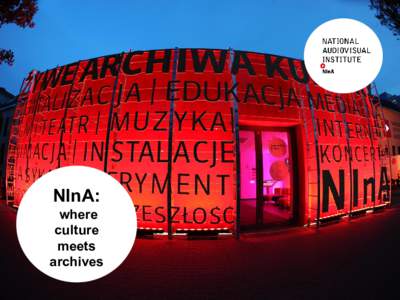 NInA: where culture meets archives