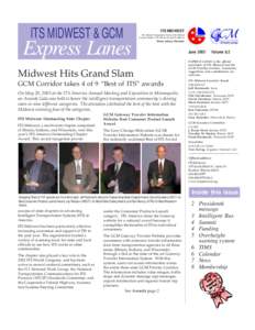 Express Lanes, June 2003, Volume[removed]Official newsletter of ITS Midwest and the GCM Priority Corridor