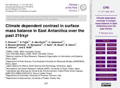 Geochronology / Ice sheets / Ice core / Incremental dating / Antarctic ice sheet / Current sea level rise / Dome C / Antarctica / Marine isotope stage / Physical geography / Glaciology / Climate history