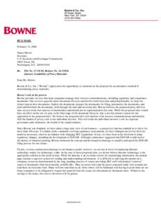 Bowne & Co., Inc. 55 Water Street New York, NY[removed]5500  BY E-MAIL