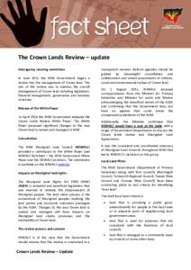 Law / Aboriginal land rights in Australia / Canadian law / Indigenous peoples of Australia / Property law / NSW Aboriginal Land Council / Aboriginal title / Crown land / Land council / Crown Lands Act / Aboriginal Land Rights Act / Aboriginal land rights legislation in Australia