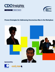 August[removed]Volume 2 Issue 5 Proven Strategies for Addressing Unconscious Bias in the Workplace