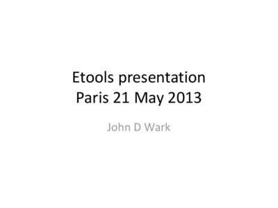 Etools presentation Paris 21 May 2013 John D Wark Improving vitamin D status and related health in young women
