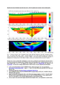 Smooth inversion of downhole and refraction survey, with 1D gradient and constant-velocity initial model :