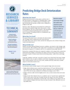 Predicting Bridge Deck Deterioration Rates