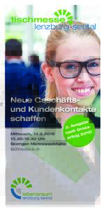 tischmesse lenzburg-seetal Neue Geschäftsund Kundenkontakte schaffen abe