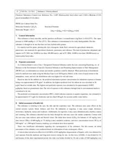 ENVIRONMENTAL RISK ASSESSMENT OF CHEMICALS 6th