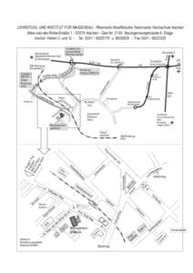 LEHRSTUHL UND INSTITUT FÜR MASSIVBAU - Rheinisch-Westfälische Technische Hochschule Aachen Mies-van-der-Rohe-Straße[removed]Aachen - Geb.Nr[removed]Bauingenieurgebäude 6. Etage Institut: Hallen C und G - Tel. 0241 / 