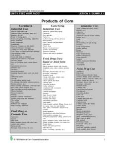 Food additives / Nutrition / Native American cuisine / Corn starch / Flour / Maize / Caramel color / Endosperm / Steeping / Food and drink / Staple foods / Starch