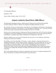 Microsoft Word[removed]Airports Authority Elects 2008 Officers.doc