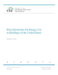 Price Elasticities for Energy Use in Buildings of the United States